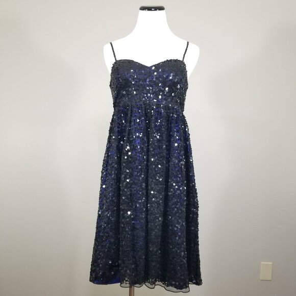 Camielle La Vie Sequin Baby Doll Dress Cocktail Party Wedding Prom Goth Whimsy - Picture 2 of 13